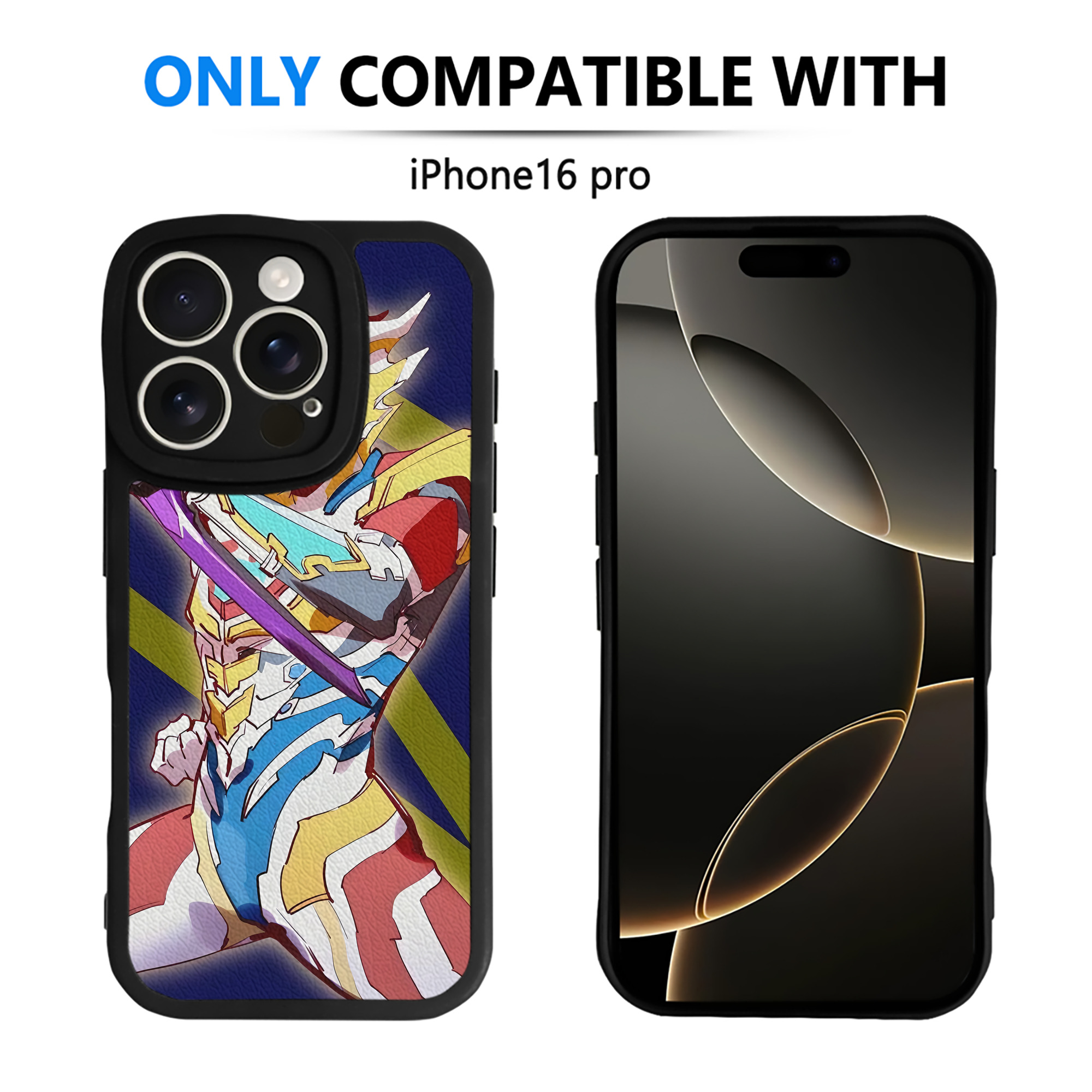 （画像用） ウルトラマン Ultraman 【iPhone 16シリーズ対応】シリコンスマホケース（レザー調） 材質：シリコン